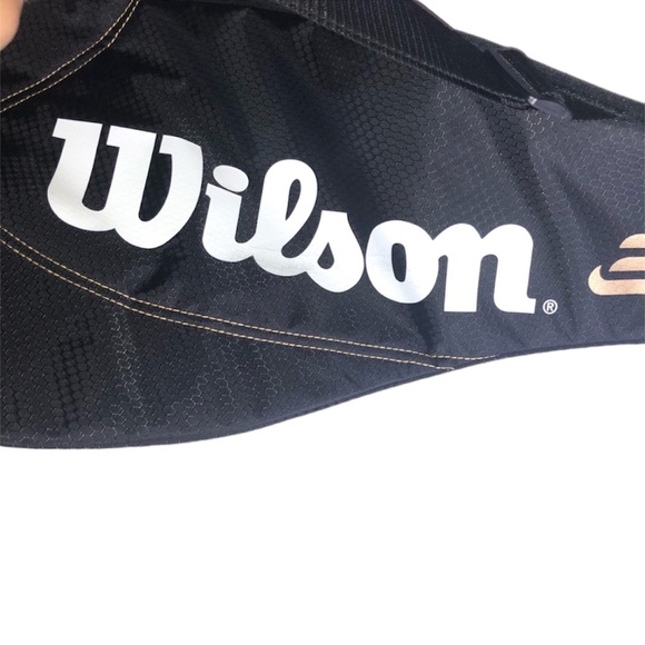 Wilson BLX Pro Racquet Soft Cover/Case in Black/Gold - Picture 4 of 5